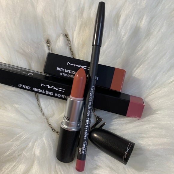 💄Mac x2💄Velvet Teddy lipstick/soar Lipliner new✨ - Picture 5 of 7